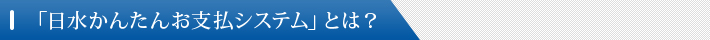 「日水かんたんお支払システム」とは？